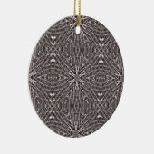 Metallic Metal Mesh Silver Keramisch Ornament (Rechts)