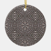 Metallic Metal Mesh Silver Keramisch Ornament (Voorkant)