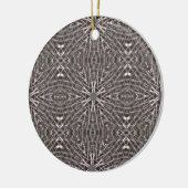 Metallic Metal Mesh Silver Keramisch Ornament (Links)