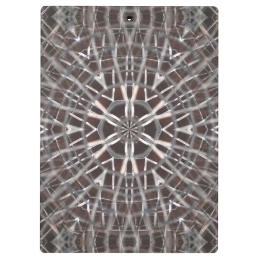 Metallic Metal Mesh Silver Klembord (Achterkant)