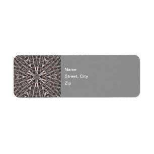 Metallic Metal Mesh Silver Label