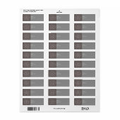 Metallic Metal Mesh Silver Label (Full Sheet)