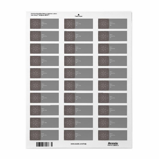 Metallic Metal Mesh Silver Label (Full Sheet)
