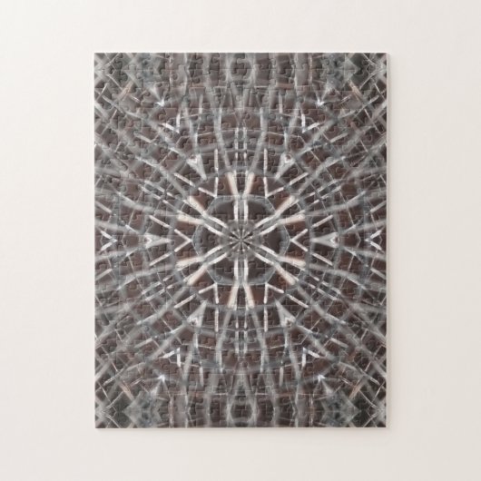 Metallic Metal Mesh Silver Legpuzzel (Verticaal)