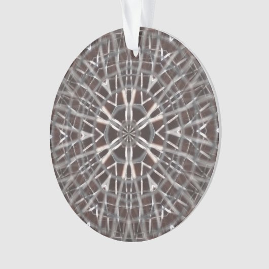 Metallic Metal Mesh Silver Ornament (voorkant)