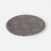 Metallic Metal Mesh Silver Papieren Bordje (Gekanteld)