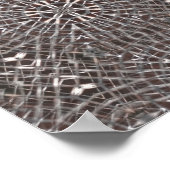 Metallic Metal Mesh Silver Poster (Hoek)