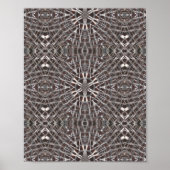 Metallic Metal Mesh Silver Poster (Voorkant)