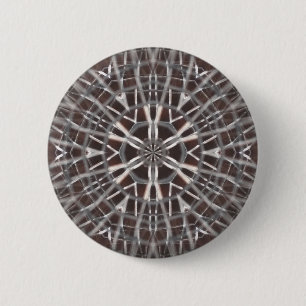 Metallic Metal Mesh Silver Ronde Button 5,7 Cm