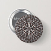 Metallic Metal Mesh Silver Ronde Button 5,7 Cm (Voorkant /achterkant)