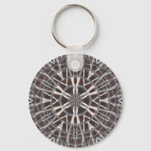 Metallic Metal Mesh Silver Sleutelhanger
