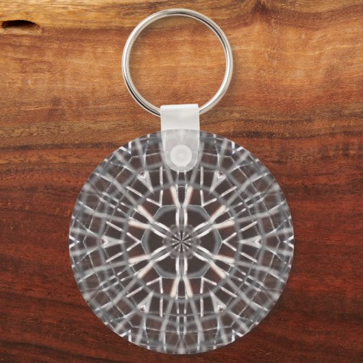 Metallic Metal Mesh Silver Sleutelhanger (Achterkant)