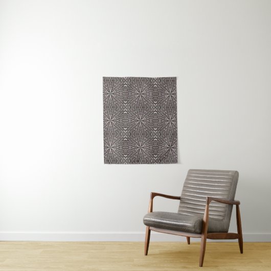 Metallic Metal Mesh Silver Wandkleed (In situ)