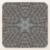 Metallic Metal Mesh Square Paper Onderzetter (Voorkant)