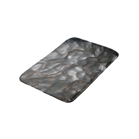 Metallic Meteorite Rock Pattern Badmat (Gekanteld)