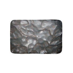 Metallic Meteorite Rock Pattern Badmat
