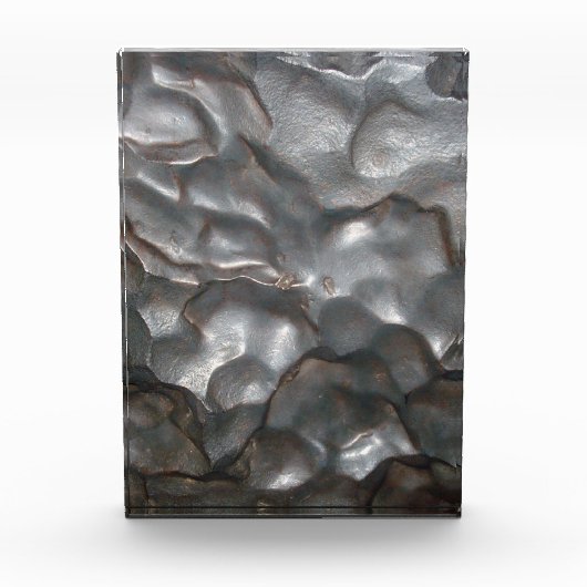 Metallic Meteorite Rock Pattern Fotoblokken (Voorkant)