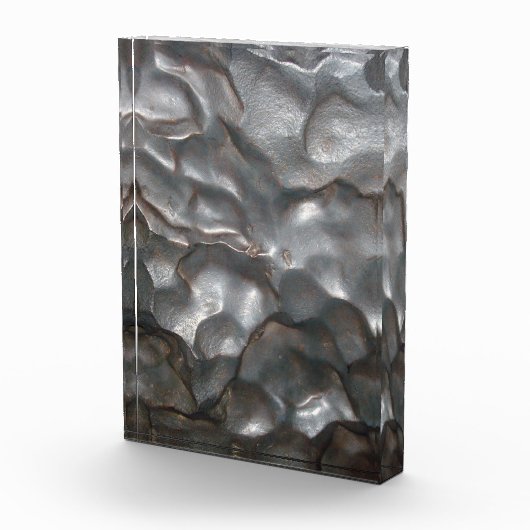 Metallic Meteorite Rock Pattern Fotoblokken (Rechts)