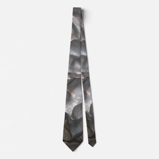 Metallic Meteorite Rock Pattern Stropdas (Voorkant)