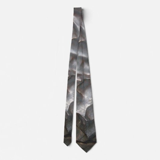 Metallic Meteorite Rock Pattern Stropdas (Achterkant)