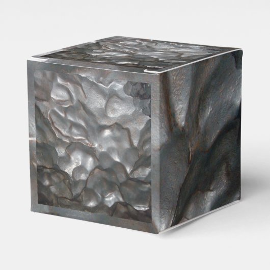 Metallic Meteorite Rock Print, Bedankdoosjes (Voorkant Zijde)