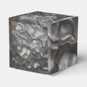Metallic Meteorite Rock Print, Bedankdoosjes (Achterkant)