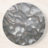 Metallic Meteorite Rock Print, Zandsteen Onderzetter (Voorkant)