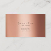 Metallic minimale strepes koper-Roos voor gebeurte Visitekaartje (Achterkant)