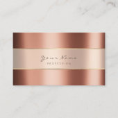 Metallic minimale strepes koper-Roos voor gebeurte Visitekaartje (Voorkant)