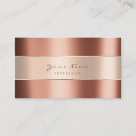 Metallic minimale strepes koper-Roos voor gebeurte Visitekaartje