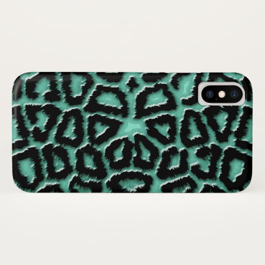 Metallic Mint Green Giraffe Case-Mate iPhone Case (Achterkant (horizontaal))