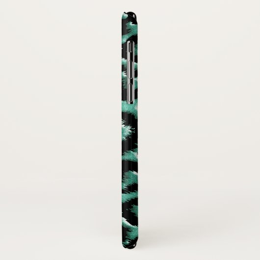 Metallic Mint Green Giraffe Case-Mate iPhone Case (Achterkant/links)