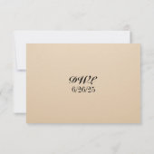 Metallic Muse QR Code Wedding RSVP Card (Achterkant)
