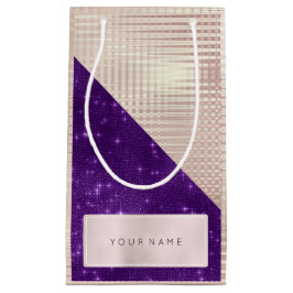 Metallic naam Roos Gold Name Paars Violet Pearl Klein Cadeauzakje