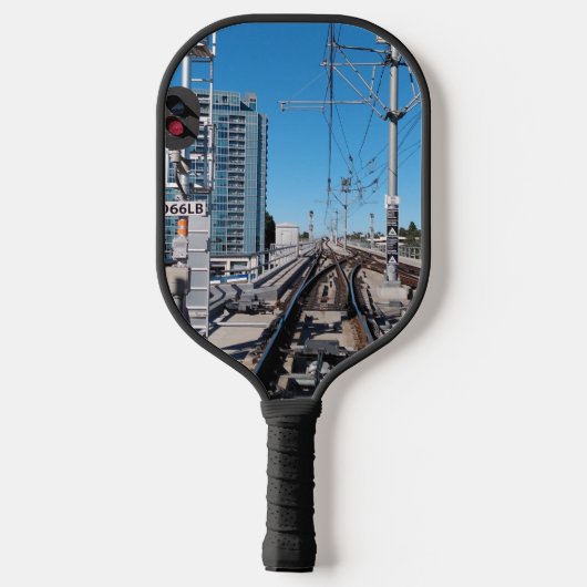 Metallic Nature Cityscape 1 Pickleball Paddle (Achterkant)