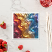 Metallic olie gelikt papier servet (Insitu)