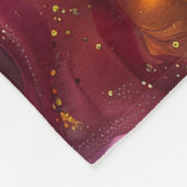 Metallic olie glad fleece deken (Hoek)