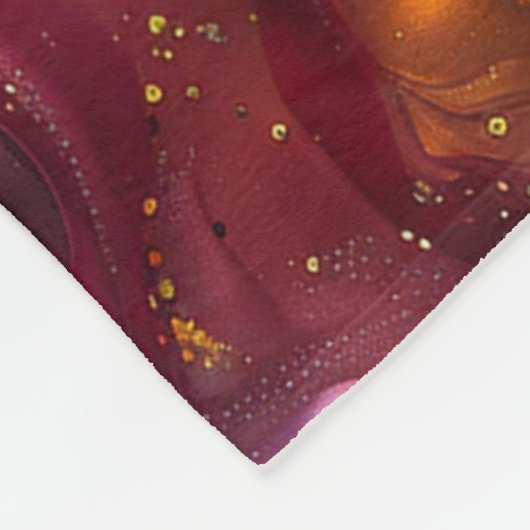 Metallic olie glad fleece deken (Hoek)