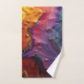 Metallic olie werveling kunst handdoek set (Handdoek)