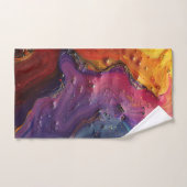 Metallic olie werveling kunst handdoek set (Handdoek)