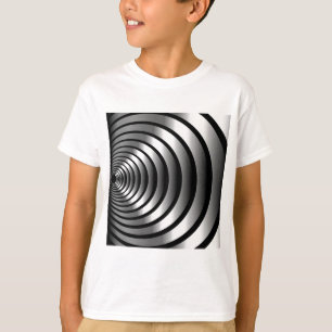 Metallic optische illusie t-shirt