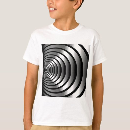 Metallic optische illusie t-shirt (Voorkant)