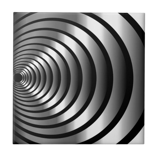 Metallic optische illusie tegeltje (Voorkant)