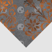 Metallic Oranje schade en ontkoppeling van schedel Tissuepapier (Detail)