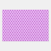 Metallic Paarse Berry Shades Dot Kerstmis Inpakpapier Vel (Voorkant 3)