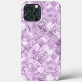 Metallic Paarse chique elegante glitter chic Case-Mate iPhone Case