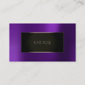 Metallic Paarse Plum Black Champaign Lijst Vip Visitekaartje (Voorkant)