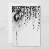 Metallic party-ballonnen Rustic Ivy Vrijgezellenfe Kaart (Achterkant)