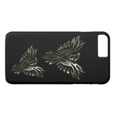 Metallic Phoenix Case-Mate iPhone Case (Achterkant (Horizontaal))