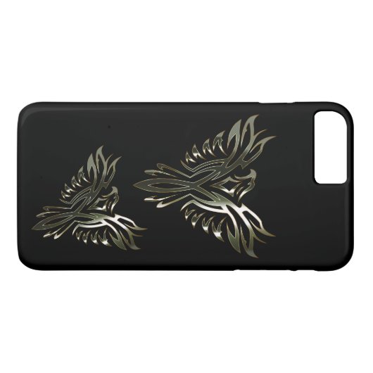 Metallic Phoenix Case-Mate iPhone Case (Achterkant (Horizontaal))